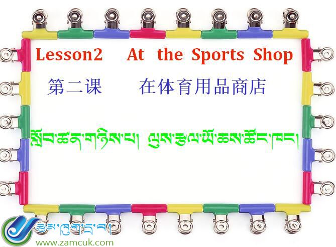 洛扎县扎日乡小学六年级下学期英语《在体育用品商店》课件