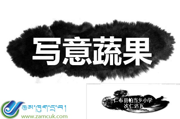 仁布县帕当乡小学三年级上学期美术《写意蔬果》PPT课件