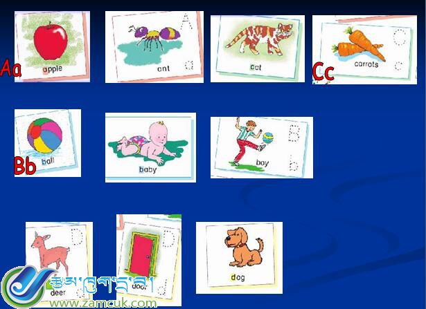 桑珠孜区加庆孜完小三年级上学期英语上册《26个字母》课件