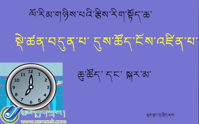 日喀则市谢通门县达那答乡小学二年级下学期下册数学 《认识时间》课件